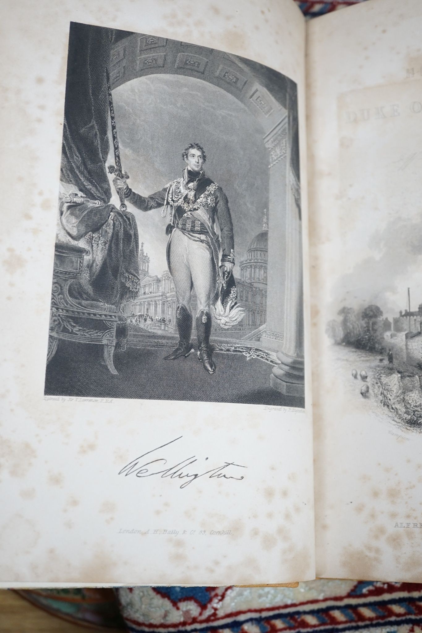 Maxwell, W.H. - Life of Field-Marshall His Grace the Duke of Wellington ..., 3 vols. pictorial engraved and printed titles, num. engraved plates (incl. portraits, maps & plans)